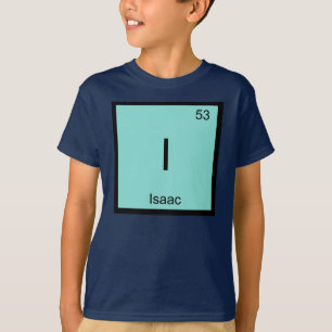 Camiseta Isaac Nombre Elemento Químico Tabla periódica