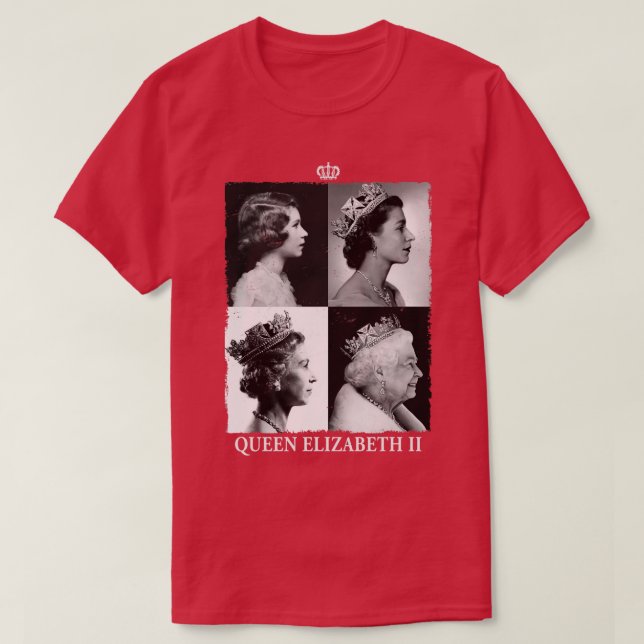 Camiseta Isabel II Larga vida a la Reina (Diseño del anverso)