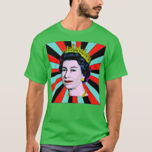 Camiseta Isabel Reina de Inglaterra Reina del Sol Retro