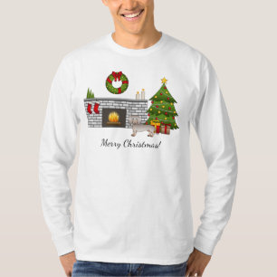 Camiseta Isabella & Tan Smooth Coat Dachshund - Navidad