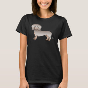 Camiseta Isabella y Tan Pelo Corto Dachshund Perro de Dibuj