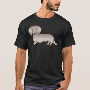 Camiseta Isabella y Tan Perro De Dibujos Animados De Pelo L