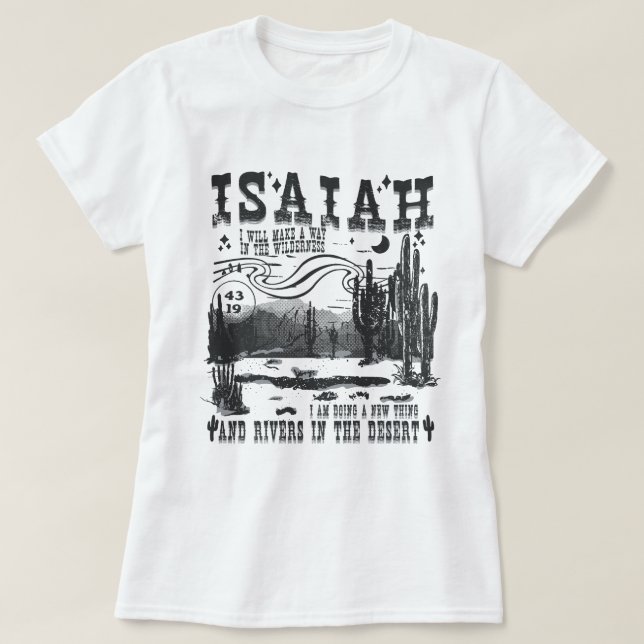 Camiseta isaiah (Diseño del anverso)