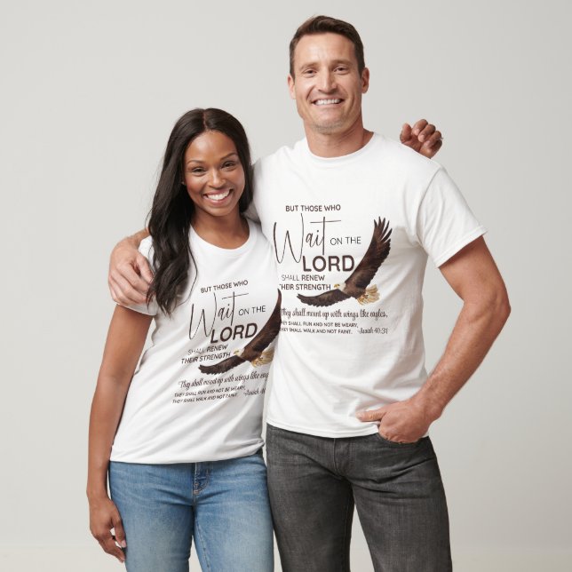 Camiseta Isaías 40:31 Los que esperan en la Escritura del S (Unisexo)