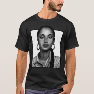 Camiseta iSalem Sade, retrato negro y blanco clásico T-Sh