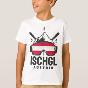 Camiseta Ischgl Austria Ski Resort Retro Skip