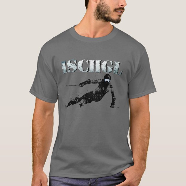 Camiseta Ischgl Pro Skier, Ski Sowboard (Anverso)