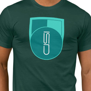 Camiseta ISD Logotipo Turquesa Verde Streetwear