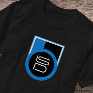 Camiseta ISD Negro Azul Blanco Streetwear Urbano 