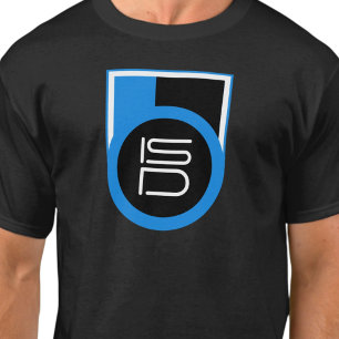 Camiseta ISD Negro Azul Blanco Streetwear Urbano 
