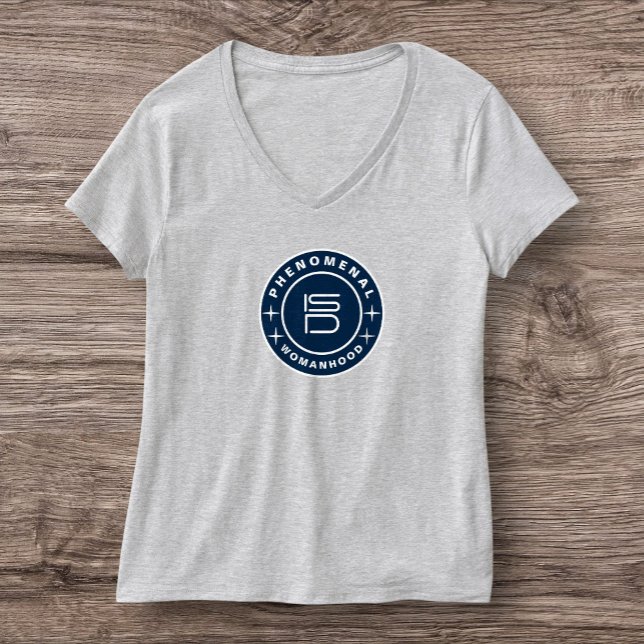 Camiseta ISD Women's Phenomenal Womanhood V-Neck  (Subido por el creador)