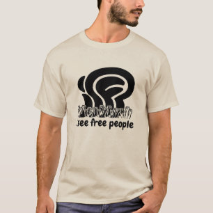 Camiseta isfp negro veo la libertad del pueblo libre levant