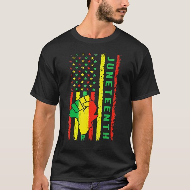 Camiseta Ish libre 18 de junio desde el mapa africano de 18 (Anverso)