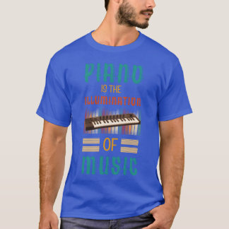 Camiseta Ishe Piano Ishe Iluminación De Regalo De Música