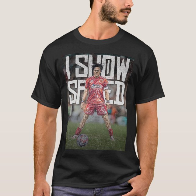 Camiseta ishowspeed Inspired Football Illustration (Anverso)