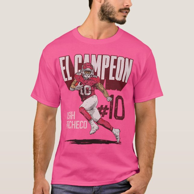 Camiseta Isiah Pacheco El Campeón (Anverso)