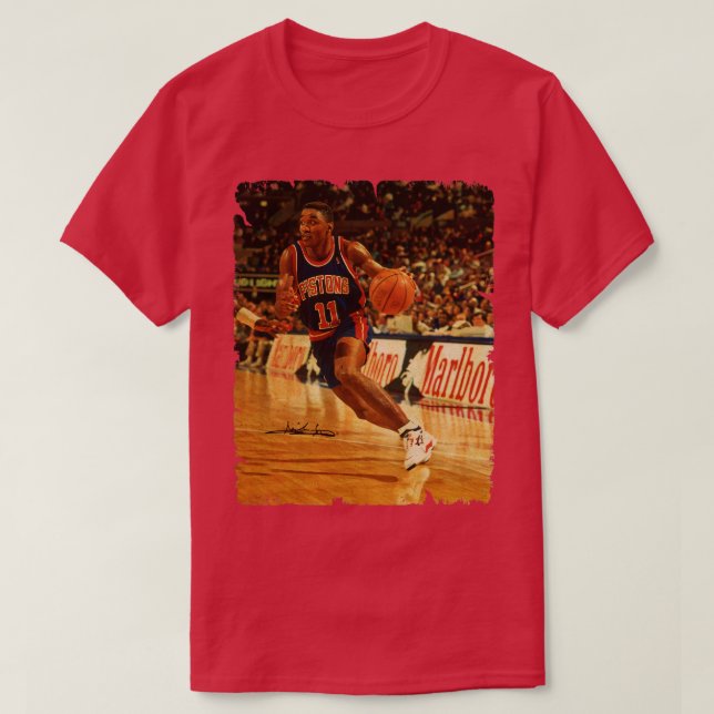 Camiseta Isiah Thomas Vintage Diseño De Baloncesto 2 (Diseño del anverso)