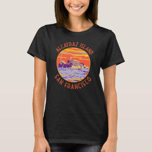 Camiseta Isla Alcatraz San Francisco Círculo perturbado