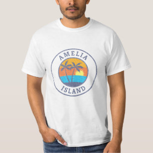 Camiseta Isla Amelia, Florida, un anticuado estilo clásico