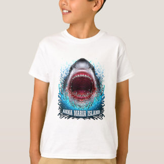 Camiseta Isla Anna Maria Florida Vacaciones Gran Tiburón Bl