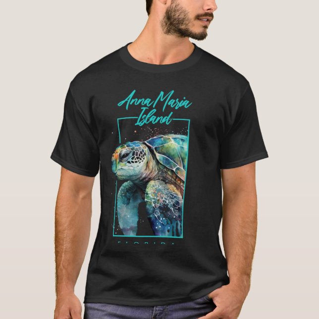 Camiseta Isla Anna Maria recuerda a la tortuga marina de Fl (Anverso)