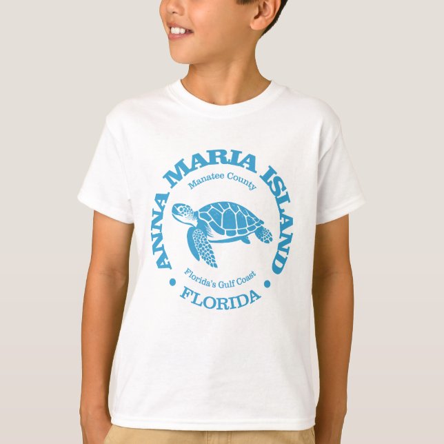 Camiseta Isla Anna Maria (tortuga marina) (Anverso)