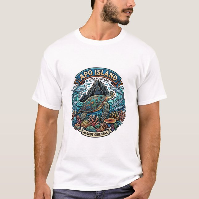 CAMISETA ISLA APO NEGROS ORIENTAL FILIPINAS (Anverso)