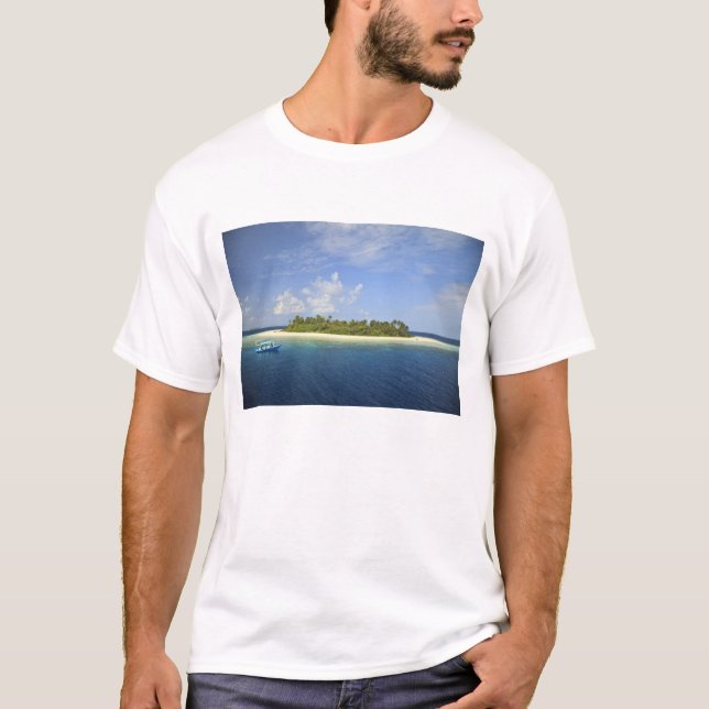 Camiseta Isla Baughagello, atolón de Huvadhoo del Sur, (Anverso)