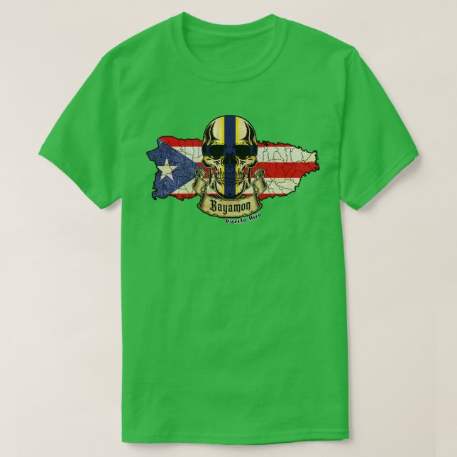 Camiseta Isla Bayamon de Puerto Rico (Diseño del anverso)