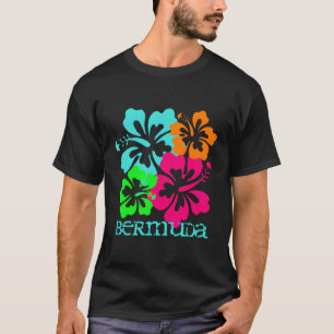 Camiseta Isla Bermuda Playa Tropical Hibiscus Viaje Surf