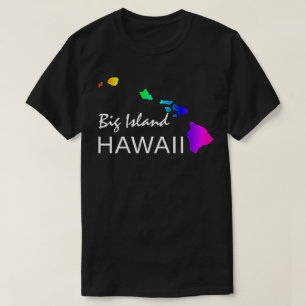 CAMISETA ISLA BIG - ISLAS HAWAII NEON RAINBOW