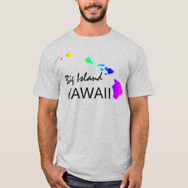 CAMISETA ISLA BIG - ISLAS HAWAII NEON RAINBOW