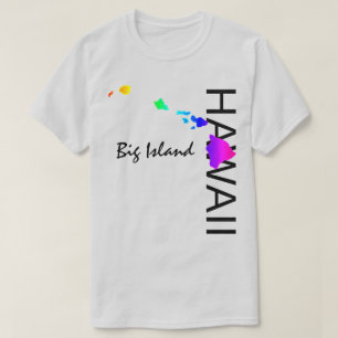 CAMISETA ISLA BIG - ISLAS HAWAII NEON RAINBOW