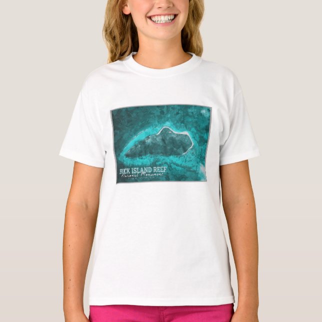 CAMISETA ISLA BUCK - ISLAS VIRGEN ESTADOS UNIDOS (Anverso)