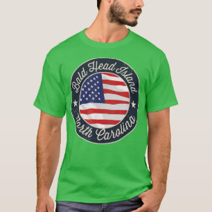 Camiseta Isla Cabeza Calva - Patriótico Carolina del Norte 