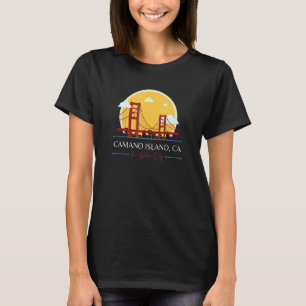 Camiseta Isla Camano CA Puente Golden Gate Mal Geografía