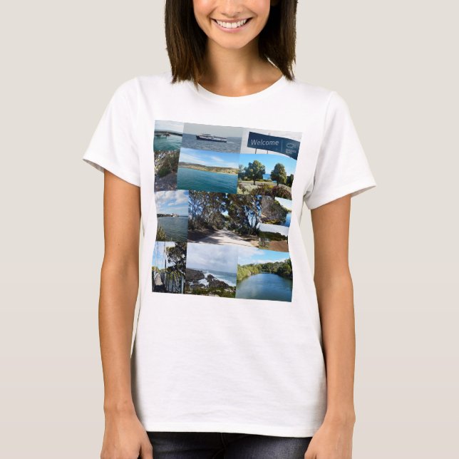 Camiseta Isla Canguro, Australia, Collage de fotos, (Anverso)