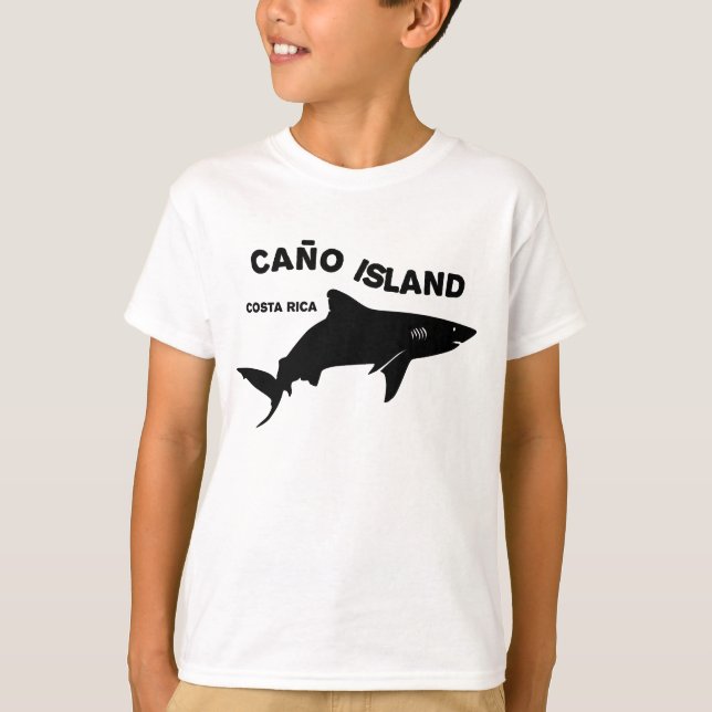 Camiseta Isla Caño de buceo de tiburones - Costa Rica (Anverso)