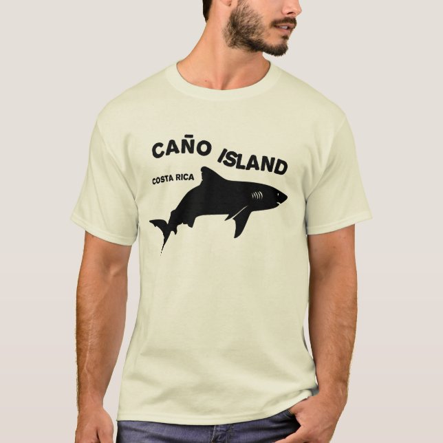 Camiseta Isla Caño de buceo de tiburones - Costa Rica (Anverso)