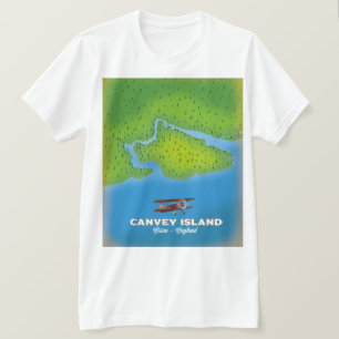 Camiseta isla Canvey, mapa de Essex Endland