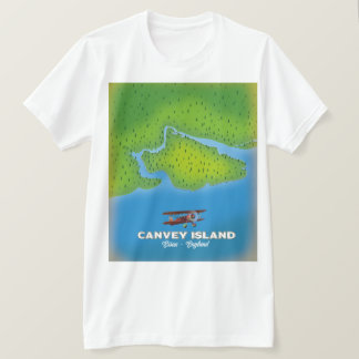 Camiseta isla Canvey, mapa de Essex Endland