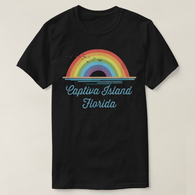 Camiseta Isla Captiva Florida Gráfico de Recuerdo (Diseño del anverso)