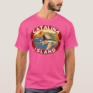 Camiseta Isla Catalina Isla California Flying Fish Vint