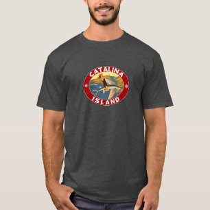 Camiseta Isla Catalina Isla California Flying Fish Vint