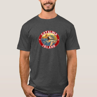 Camiseta Isla Catalina Isla California Flying Fish Vint