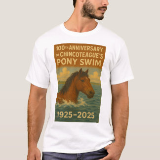 Camiseta Isla Chincoteague 100 Aniversario de Pony Swim