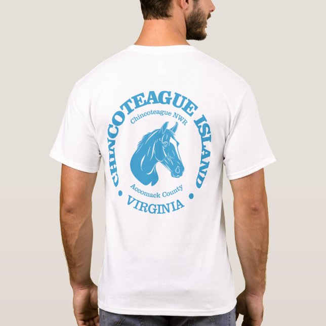 Camiseta Isla Chincoteague (pony) (Reverso)