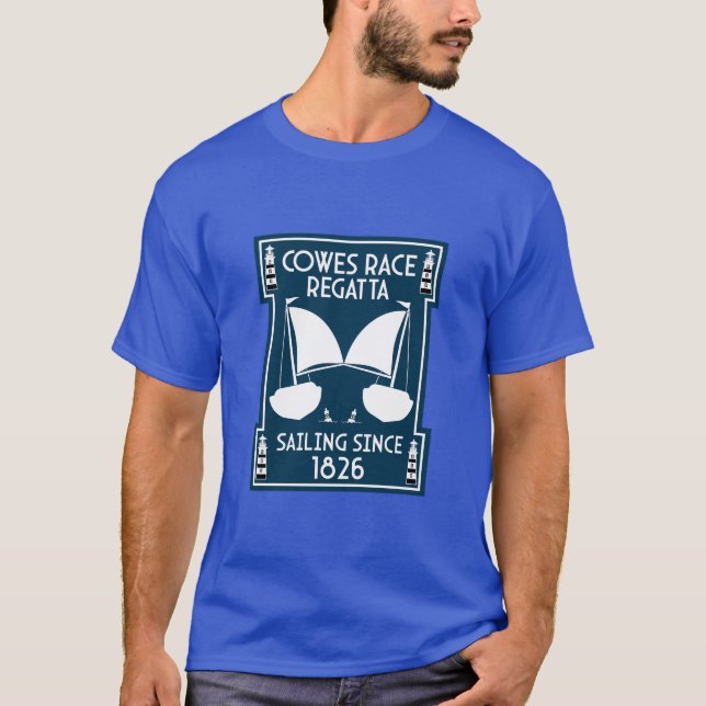 Camiseta Isla Cowes de Wight Yacht Regatta (Anverso)