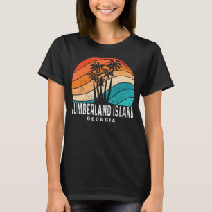 Camiseta Isla Cumberland Georgia Palm Tree Beach Souvenir