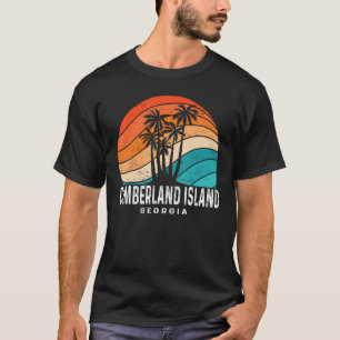 Camiseta Isla Cumberland Georgia Palm Tree Beach Souvenir